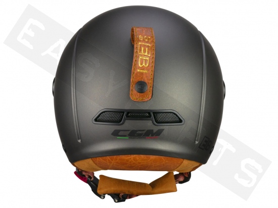 Helm E-Bike CGM 801V EBI VINTAGE satijn grafiet (gevormd vizier)